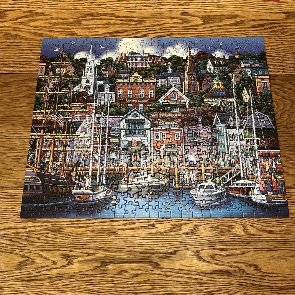 Dowdle Jigsaw Puzzle 500 pieces Scenic Newport, RI Complete